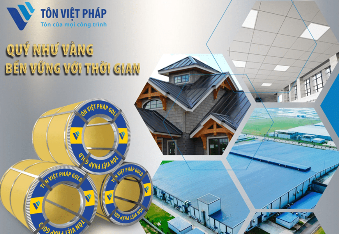 Bảng giá tôn Việt Pháp mới nhất hôm nay