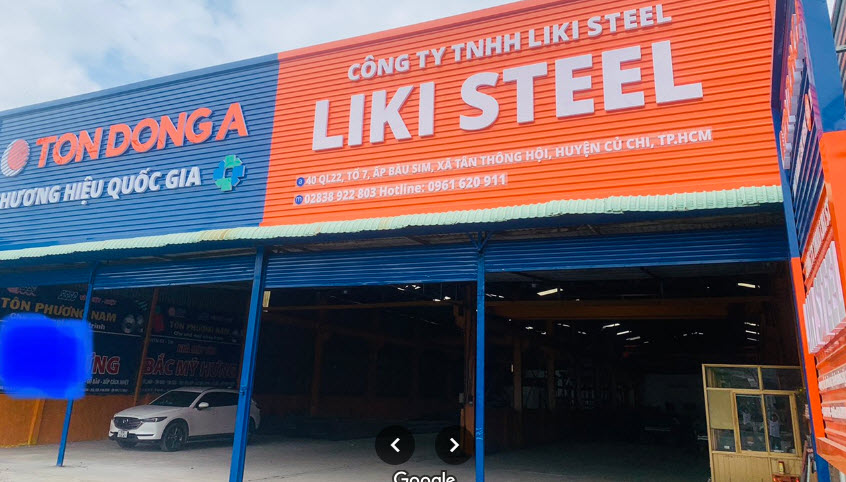 Nhà máy tôn thép Liki Steel