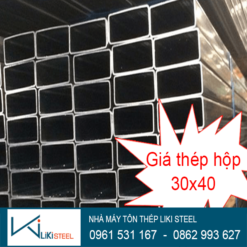 Giá thép hộp 30x40, Giá sắt hộp 30x40