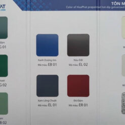 Bảng màu tôn lạnh Hòa Phát
