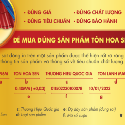 Tôn lạnh Hoa Sen