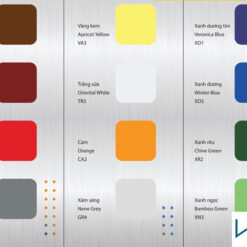 Bảng màu của tôn lạnh màu