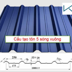 Giá tole 5 sóng vuông