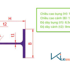 Thông số kích thước của thép H125
