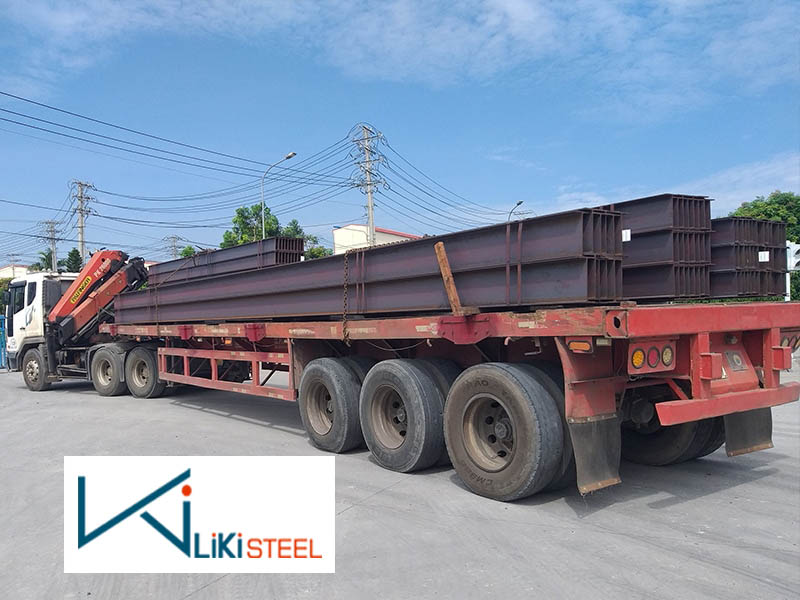LIKI STEEL vận chuyển giao hàng thép hình H