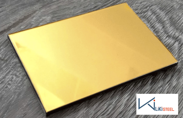 Tấm inox mạ vàng - Tấm inox vàng gương