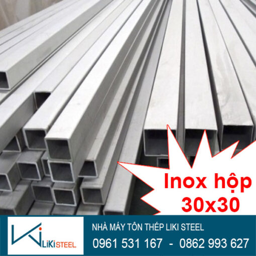 Giá inox hộp 30x30