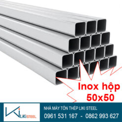 Giá inox hộp 50x50