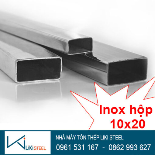 Giá inox hộp 10x20