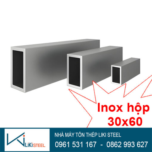 Báo giá inox 304 hộp 30x60