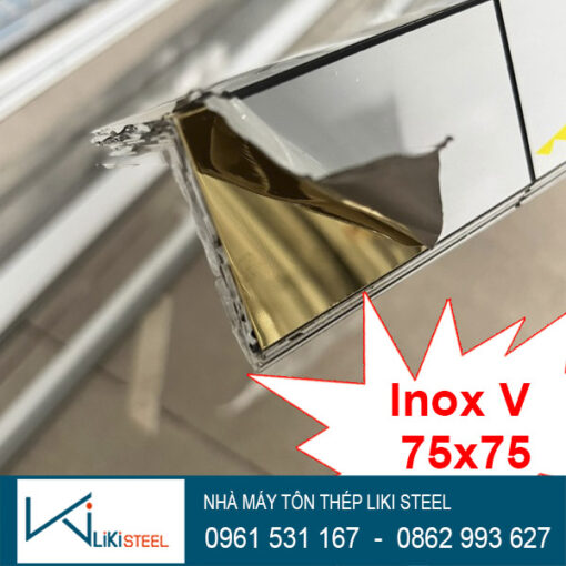 V inox 75x75