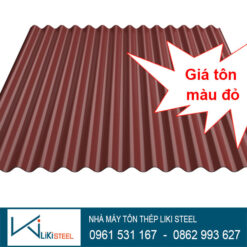 Giá tôn màu đỏ tươi
