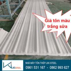 Giá tôn màu trắng sữa