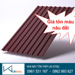 Giá tôn màu nâu đất
