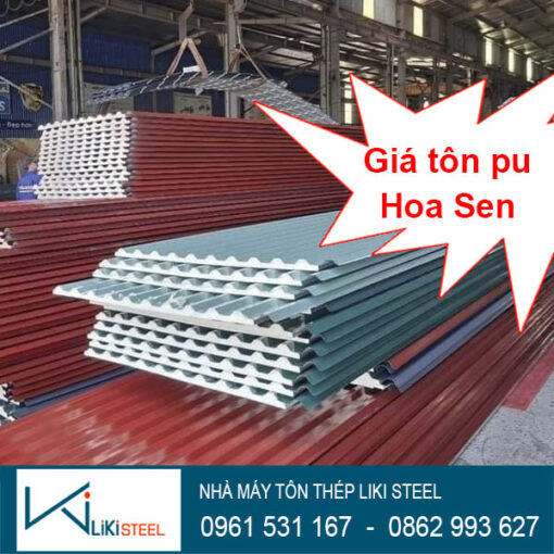 Giá tôn PU cách nhiệt Hoa Sen