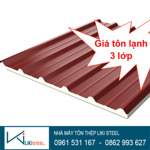 Giá tôn lạnh 3 lớp