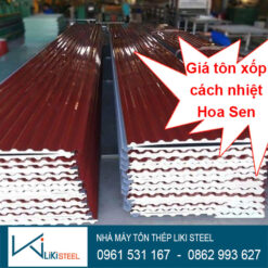 Giá tôn xốp cách nhiệt Hoa Sen