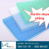 Giá tôn nhựa phẳng giá rẻ