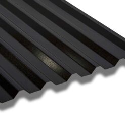 Tôn cán sóng vuông màu đen mang lại vẻ đẹp hiện đại và sang trọng