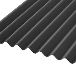 Mái tôn màu đen cán sóng tròn dễ thi công, tiết kiệm thời gian lắp đặt