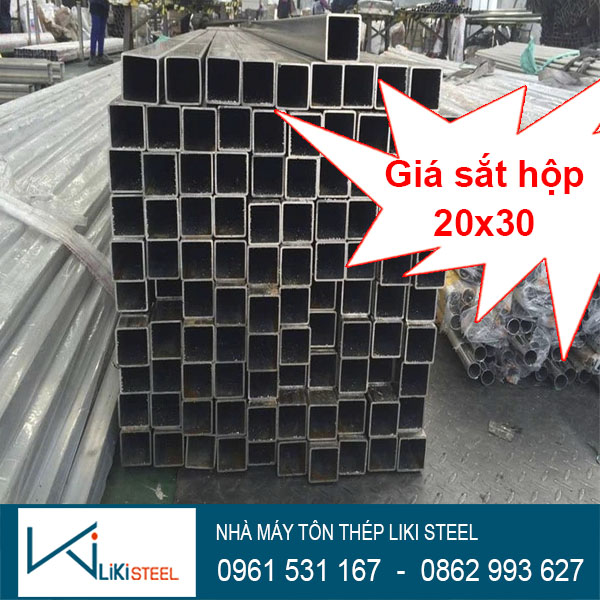 Giá Sắt Hộp 20x30, Thép Hộp 20x30 Giá sắt hộp 20x30
