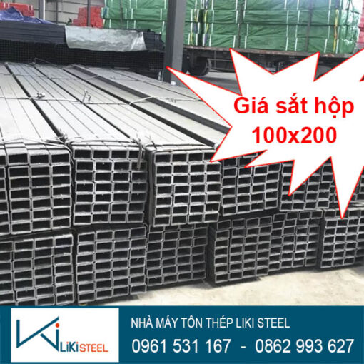 Giá thép hộp 100x200