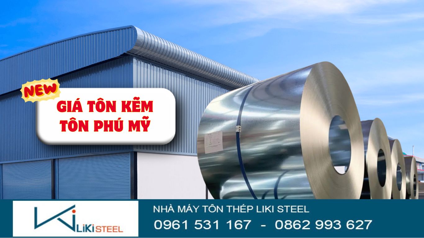 Giá tôn kẽm Phú Mỹ (Tôn Phú Mỹ) Mới Nhất, Giá Rẻ #1, CK 5%