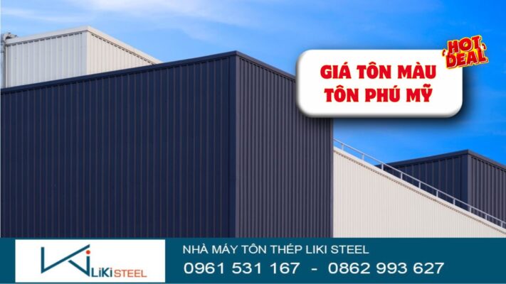 Giá Tôn Màu Tôn Phú Mỹ Mới Nhất, Giá Rẻ #1, CK 5%